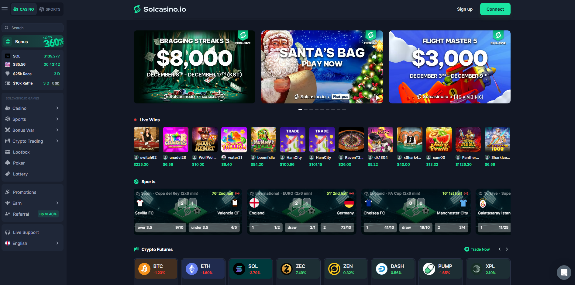 Solcasinoio Screenshot
